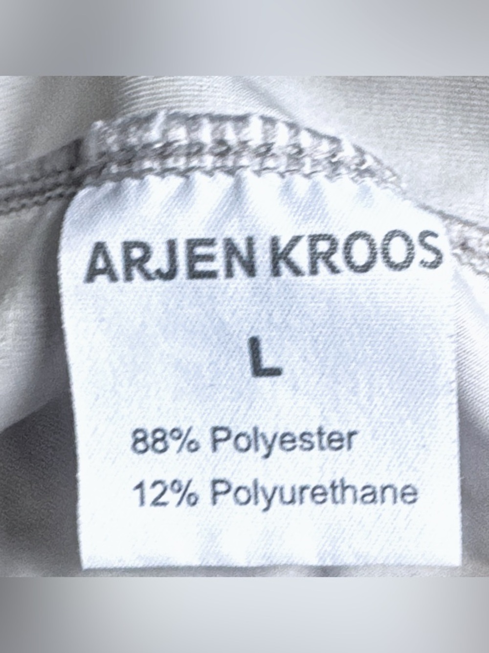 Arjen Kroos Metallic Silver Running Shorts L High Waisted Athletic Gym Shiny - Picture 5 of 6